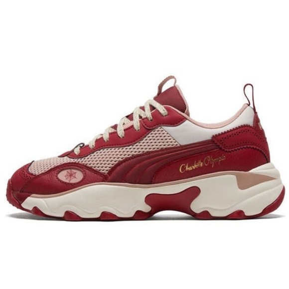 COPY - PUMA X CHARLOTTE OLYMPIA Pulsar Sneakers in Red Dahlia-6.5 - Picture 1 of 11